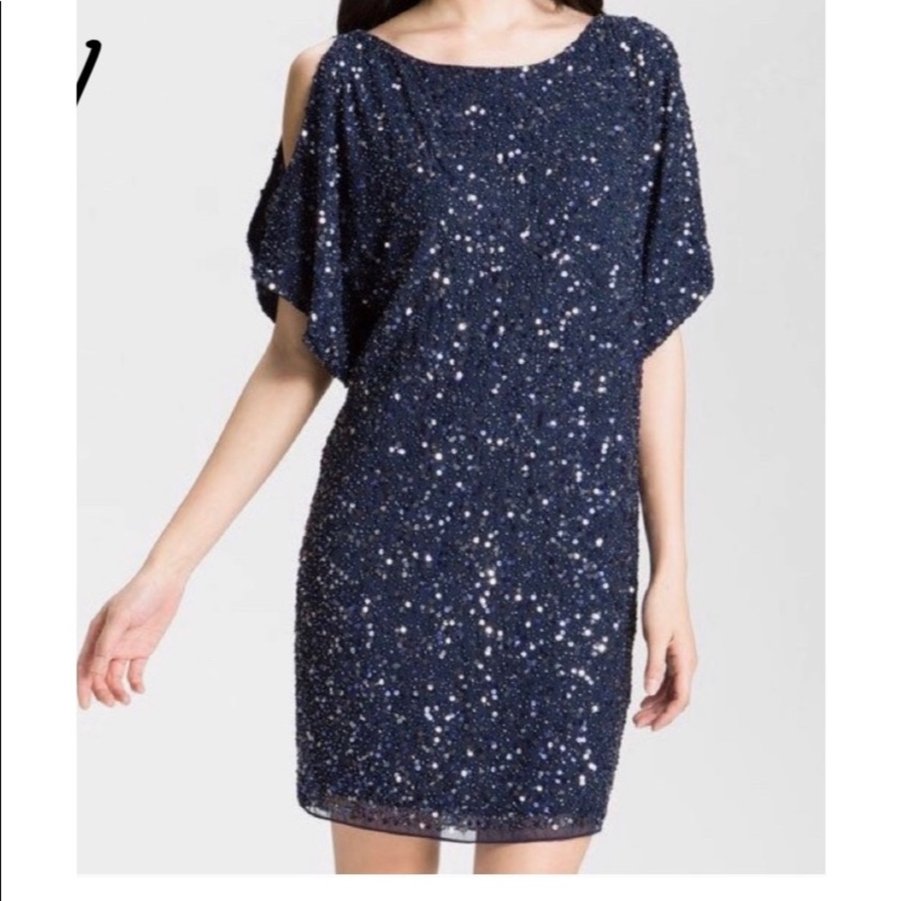 Aidan Mattox Cold Shoulder Dress